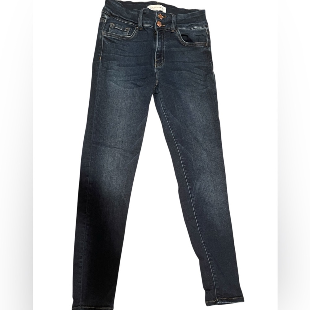 Flying Monkey Dark Blue Double Button Skinny Jeans - image 2